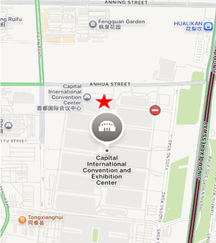 Exhibition hall traffic map